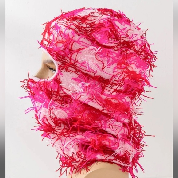 SHEIN 1 pc Unisex Color Block Windproof Fashionable Balaclav a cap Outdoor - Picture 2 of 5